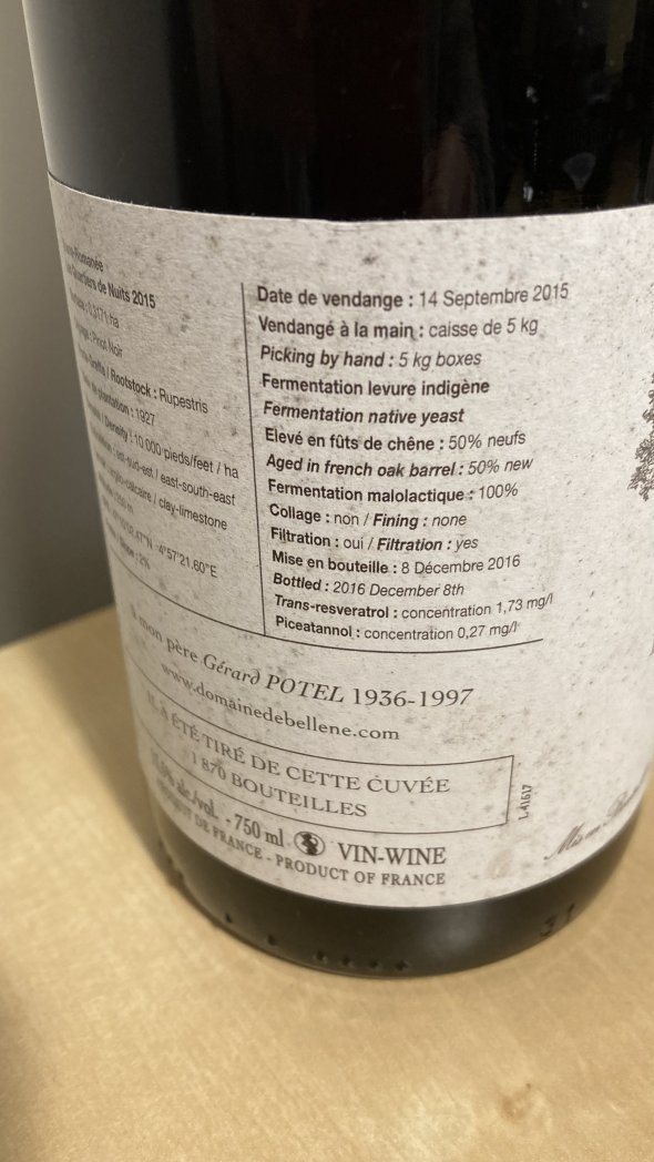 Domaine de Bellene, Vosne-Romanee, Les Quartiers de Nuits