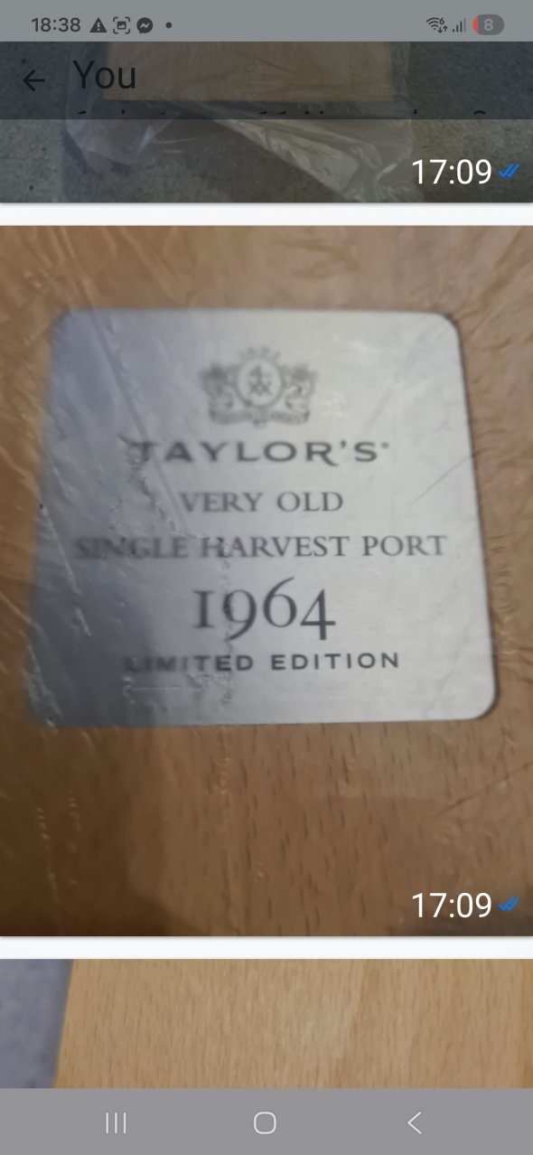Taylors very old single harvest limited edition 1964 port