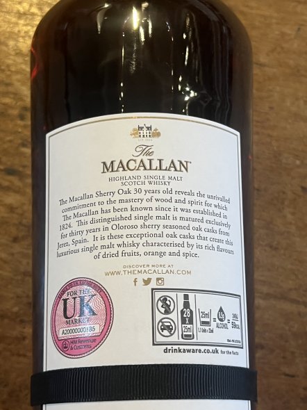 Macallan, Highland Single Malt 30YO