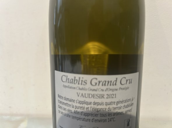 Chablis Grand Cru "Vaudesir" Domaine Besson 