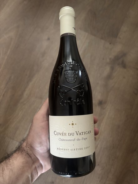 Diffonty, Chateauneuf-du-Pape, Vatican Reserve Sixtine 95 points Robert Parker
