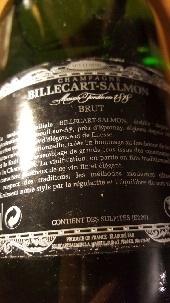 Billecart Salmon Cuvee Nicolas Francois 1999
