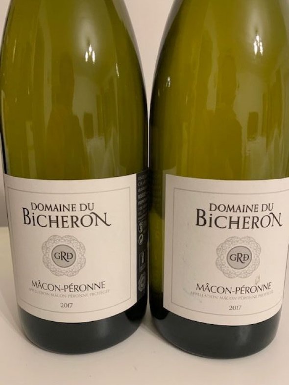 2 BOTTLES WHITE BURGUNDY RATED 96 POINTS BY DECANTER Macon-Peronne