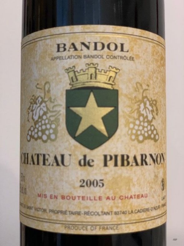 Chateau de Pibarnon rouge Bandol, (pre-xmas via special delivery), WINE SPECTATOR - 95 POINTS  Vintage