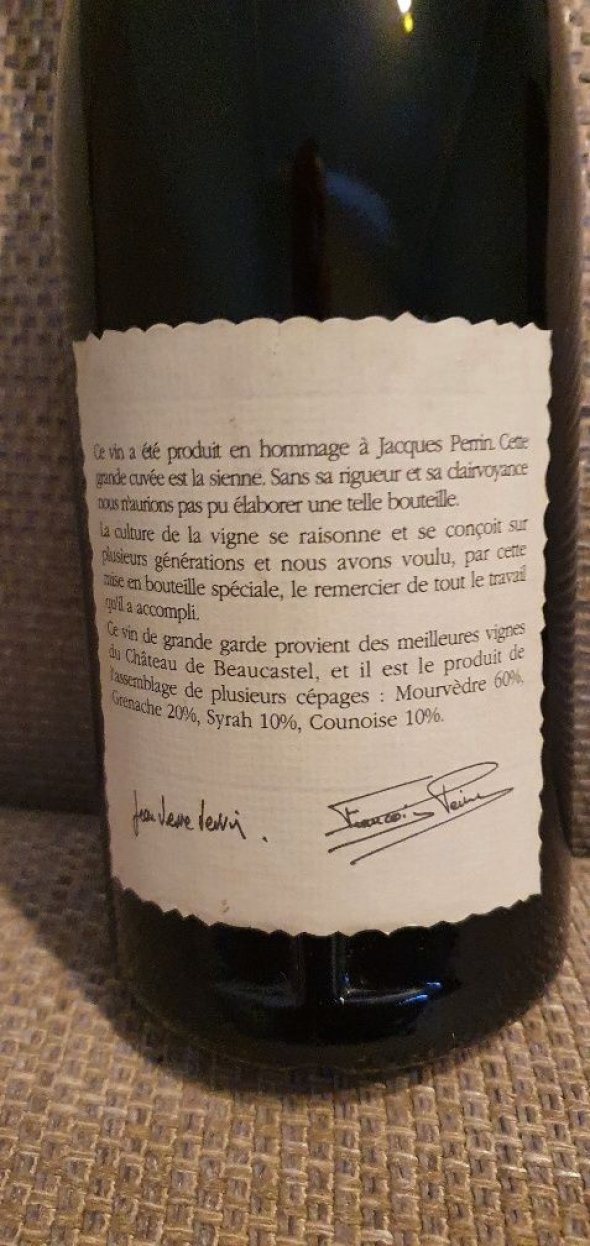 Chateau de Beaucastel Hommage a Jacques Perrin, Chateauneuf-du-Pape