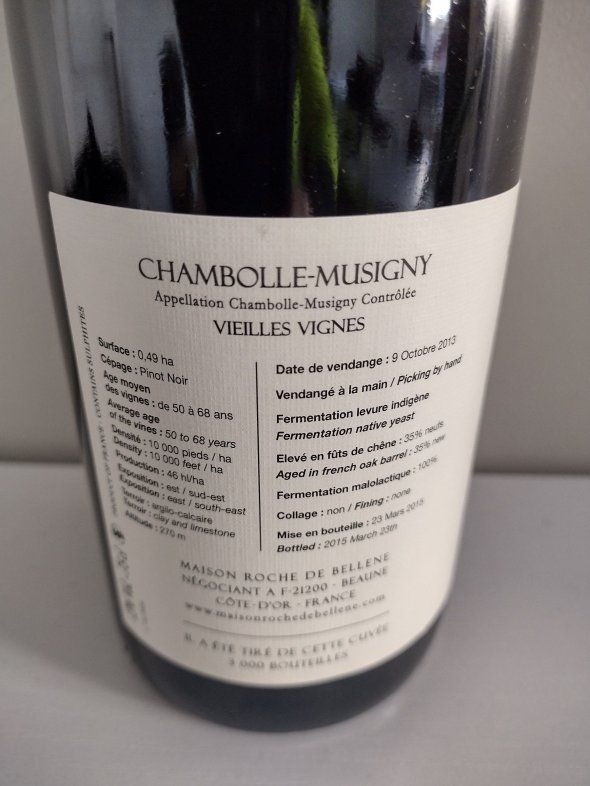 Maison Roche de Bellene, Chambolle-Musigny, Vieilles Vignes