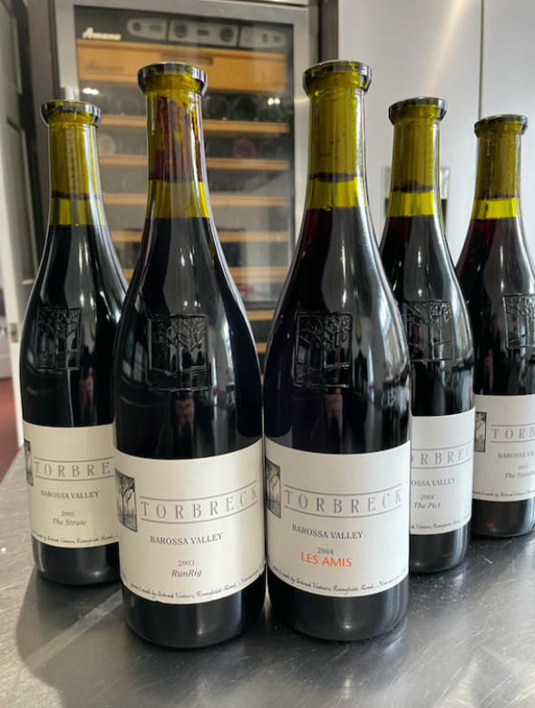 TOP TORBRECK WINE FLIGHT INCLUDING RUNRIG & LES AMIS