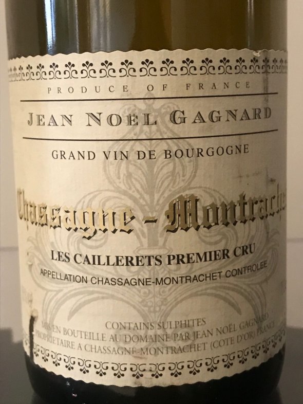 Jean Noel Gagnard, Chassagne-Montrachet Premier Cru, Cailleret
