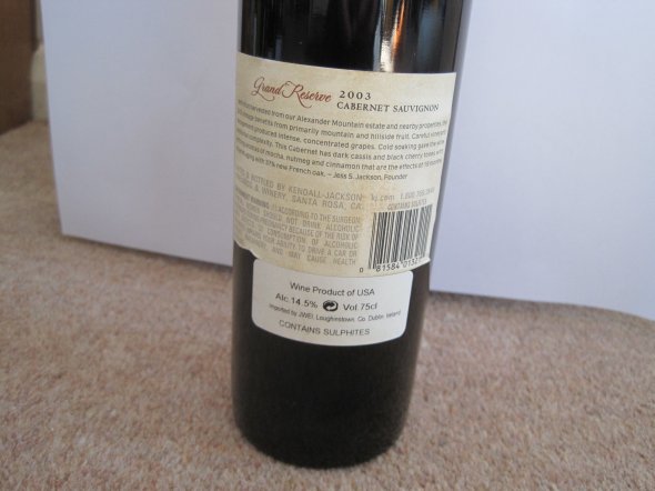 Kendall-Jackson Grand Reserve Cabernet Sauvignon