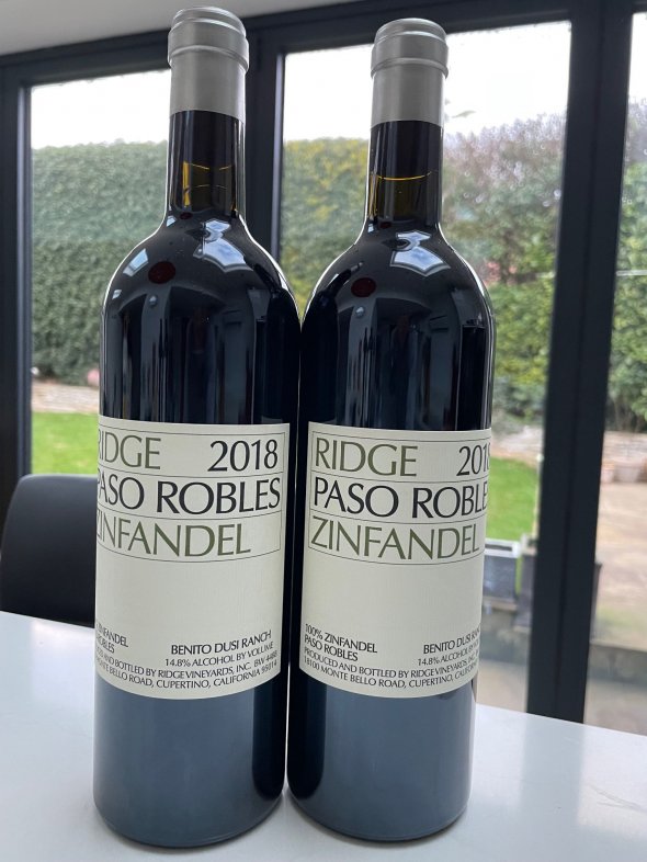 Ridge, Dusi Ranch Zinfandel, Paso Robles