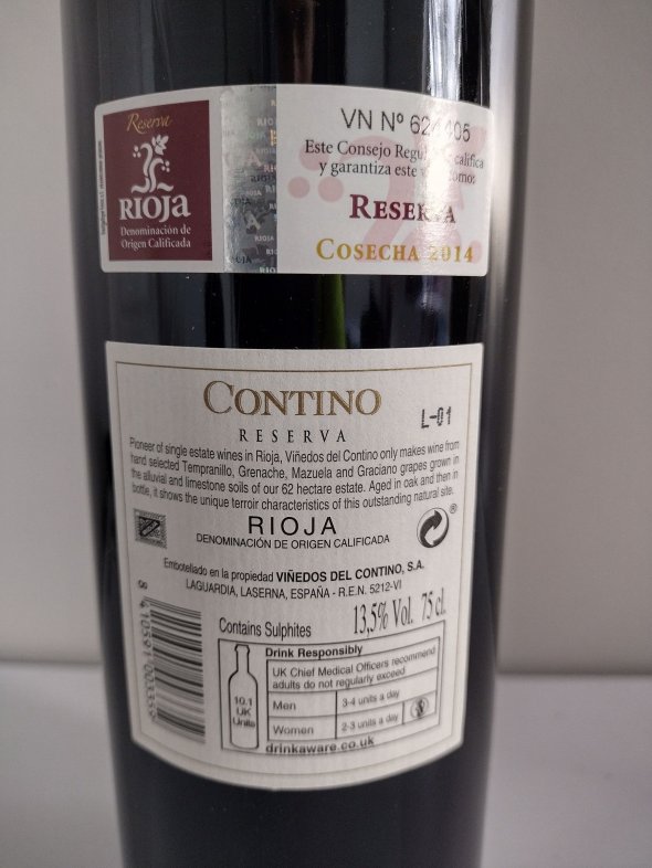 CVNE, Contino Reserva, Rioja