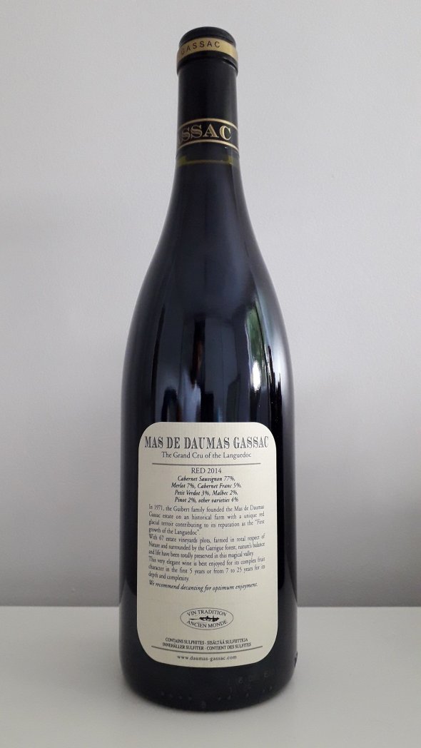 Mas de Daumas Gassac, Rouge, Saint-Guilhem-le-Desert IGP