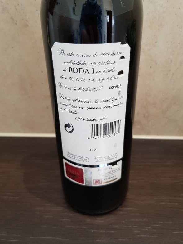 Roda, Reserva Roda 1, Rioja