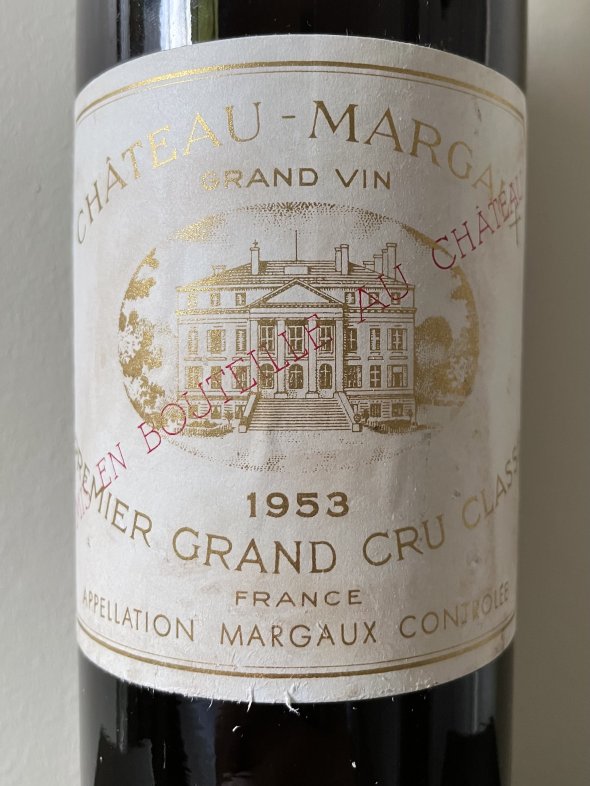 1953 Chateau Margaux 1er Cru Classe, Margaux