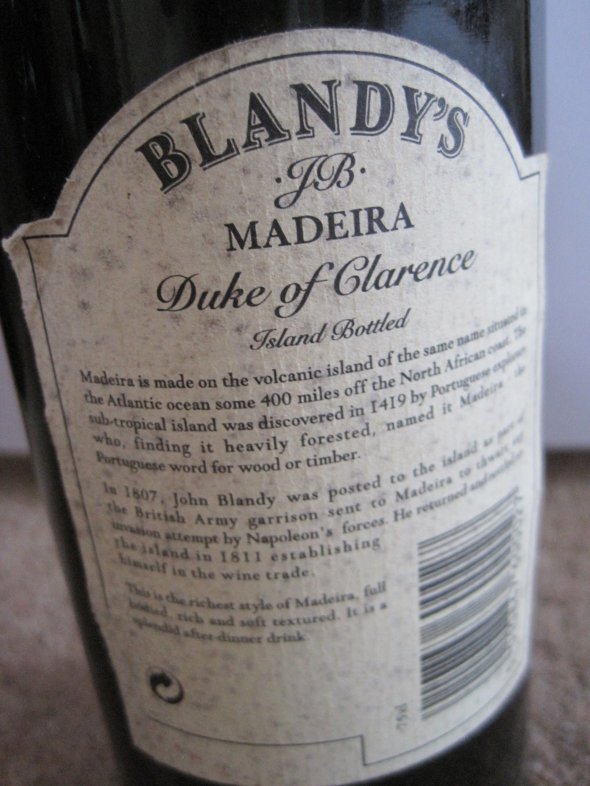 Blandy's, Rich Duke of Clarence Madeira