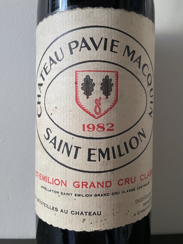 1982 Chateau Pavie Macquin Premier Grand Cru Classe B, Saint-Emilion Grand Cru