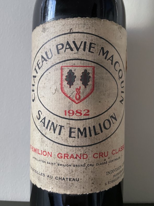 1982 Chateau Pavie Macquin Premier Grand Cru Classe B, Saint-Emilion Grand Cru