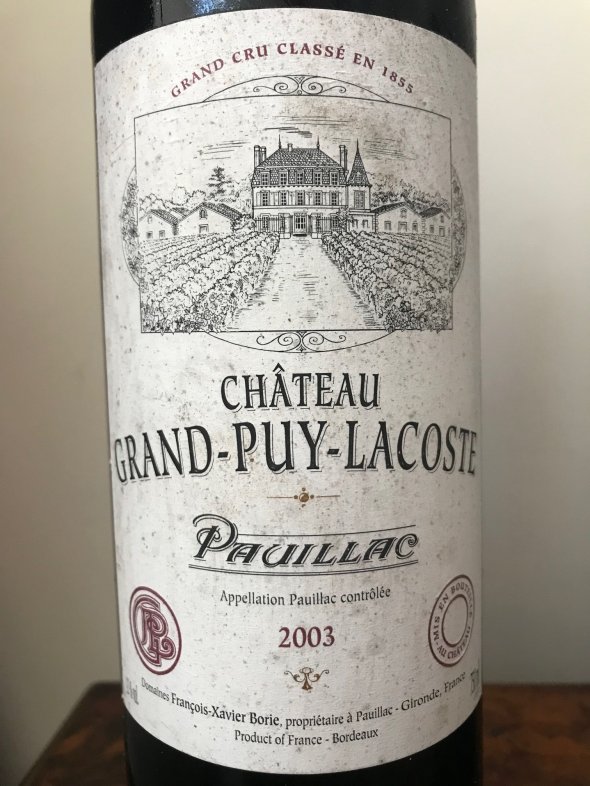 Chateau Grand-Puy-Lacoste 5eme Cru Classe, Pauillac 2003 and 2004