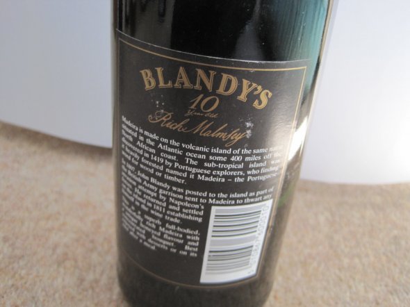 Blandy's 10 Year Old Malmsey Madeira