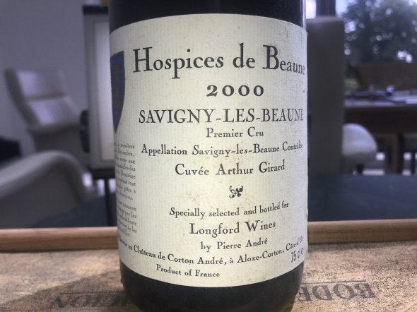 2000 Hospices de Beaune, Savigny-les-Beaune Premier Cru, Cuvee Arthur Girard
