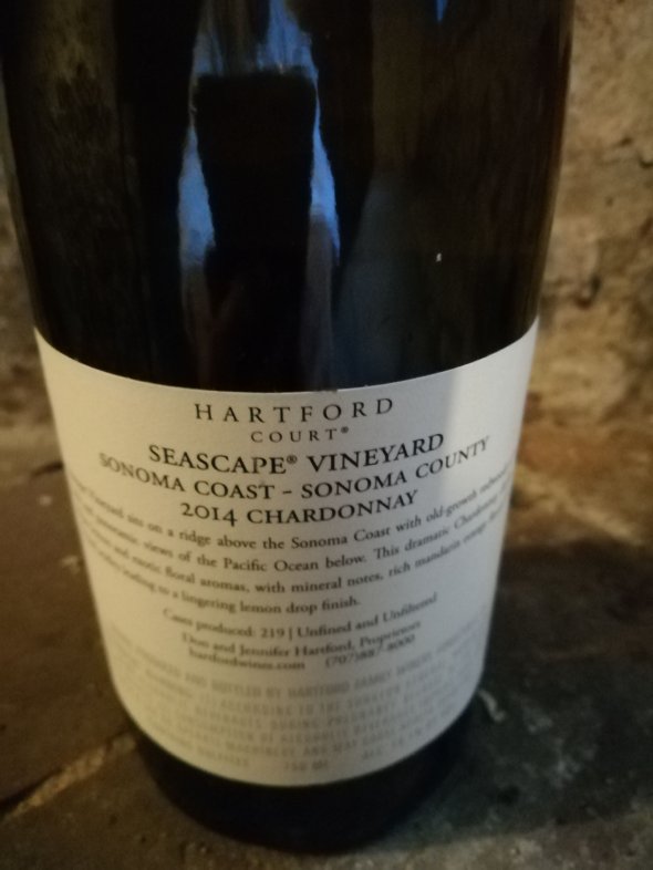 Hartford court, Seascape Vineyard Chardonnay 