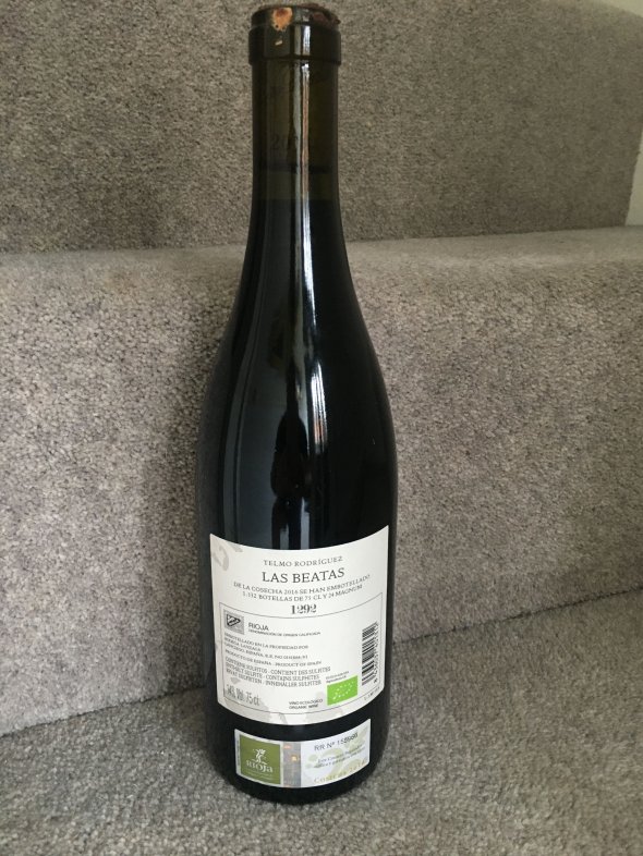 2016 (RP 99pts) Telmo Rodriguez, Beatas, Rioja