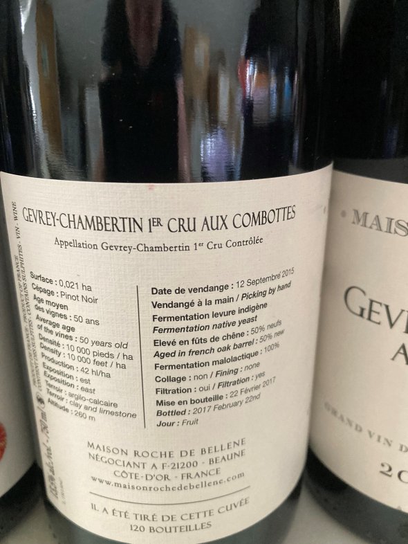 Domaine de Bellene, Gevrey-Chambertin 1er Cru Aux Combottes, 2015