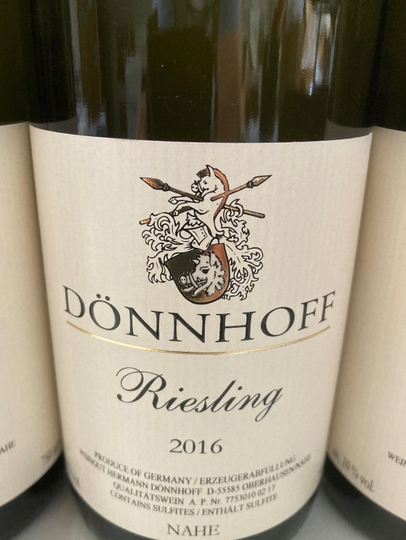 Riesling QbA Weingut D&ouml;nnhoff, Nahe  