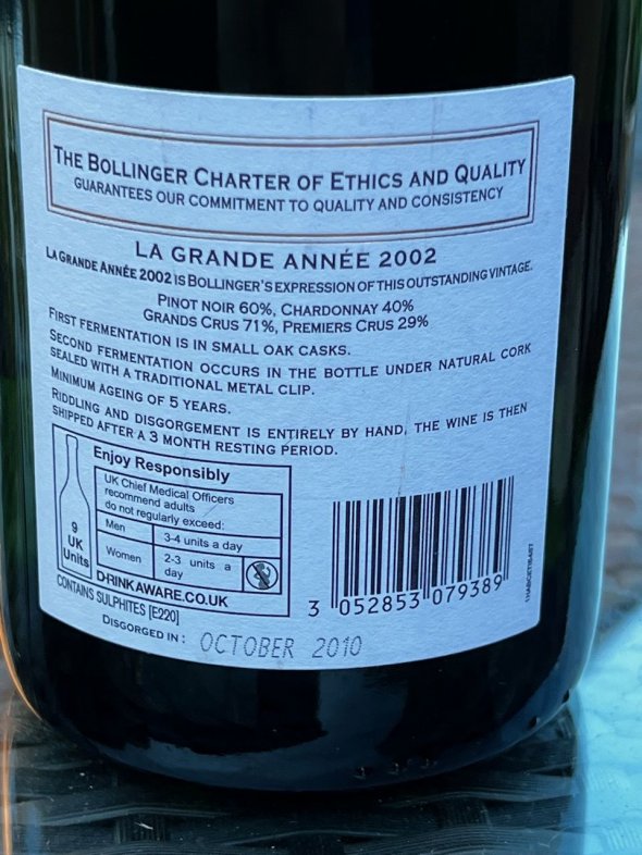 Bollinger, La Grande Annee