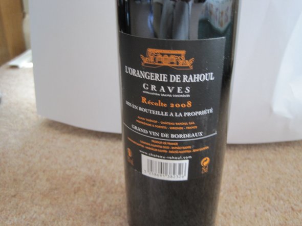 Chateau Rahoul, L'Orangerie de Rahoul