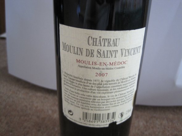 Chateau Moulin de Saint Vincent, Moulis