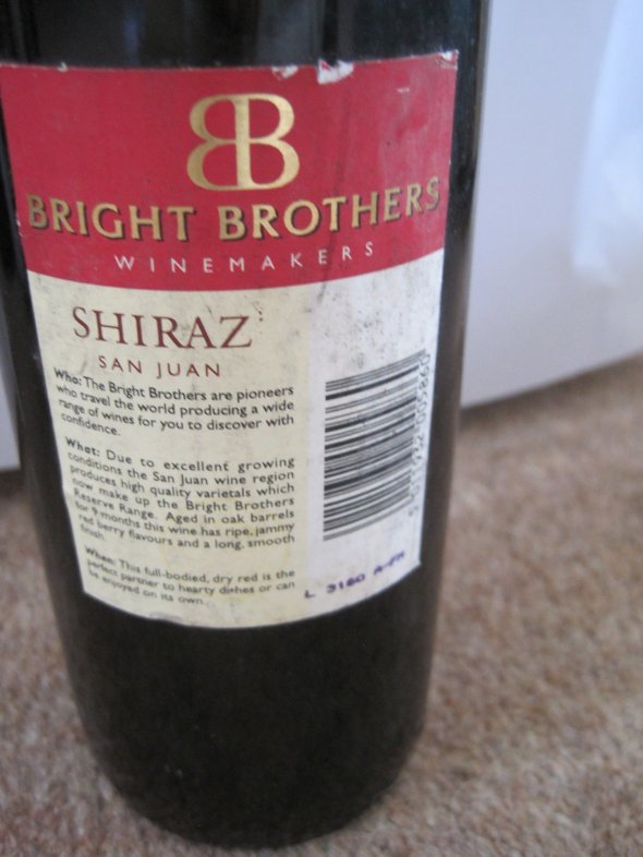 Bright Brothers, Reserve Shiraz