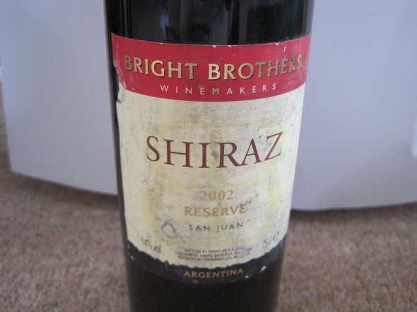 Bright Brothers, Reserve Shiraz