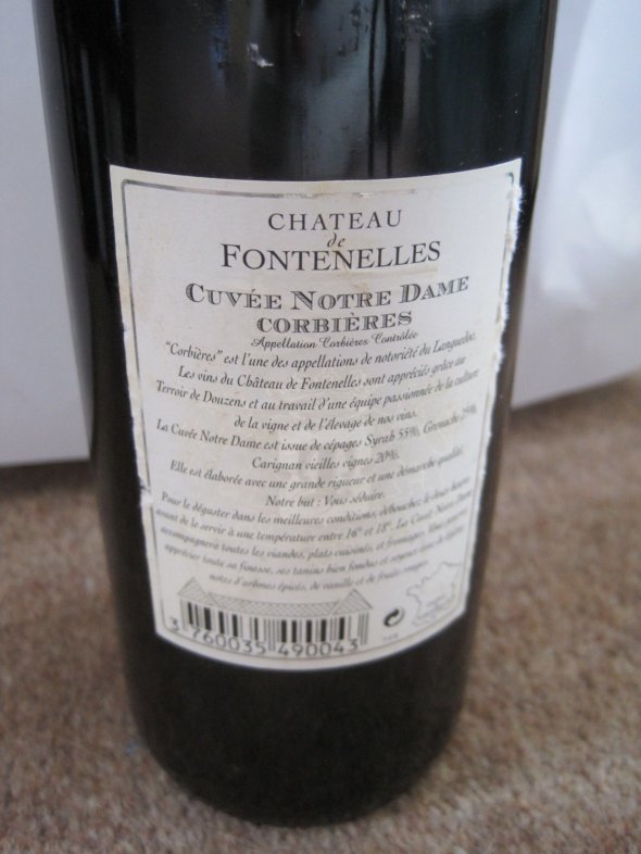 Ch&acirc;teau de Fontenelles, Cuvee Notre Dame