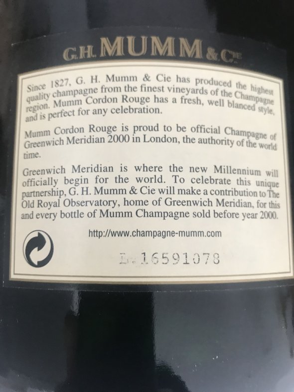 G.H. Mumm, Cordon Rouge [Methuselar]
