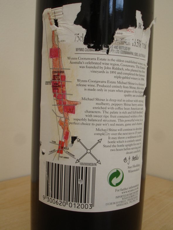 Wynns, Michael Shiraz, Coonawarra