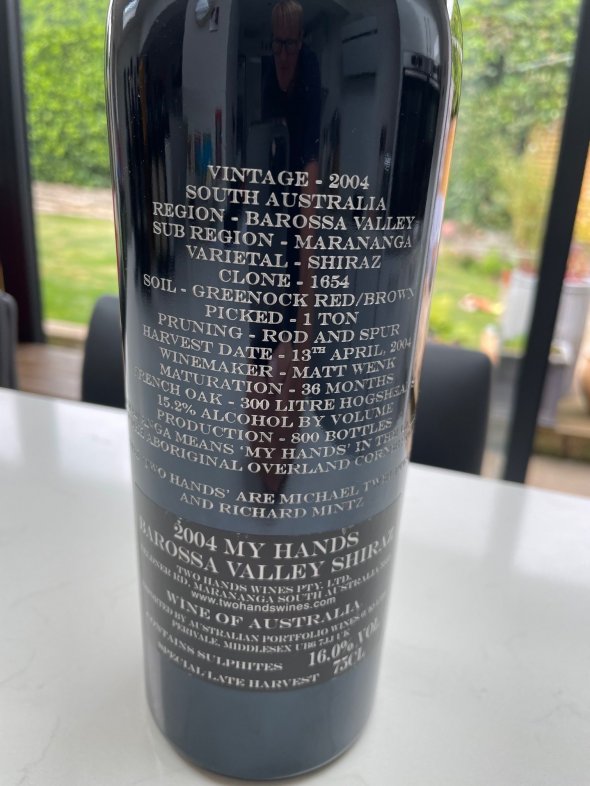 Two Hands, My Hands, Barossa Valley
