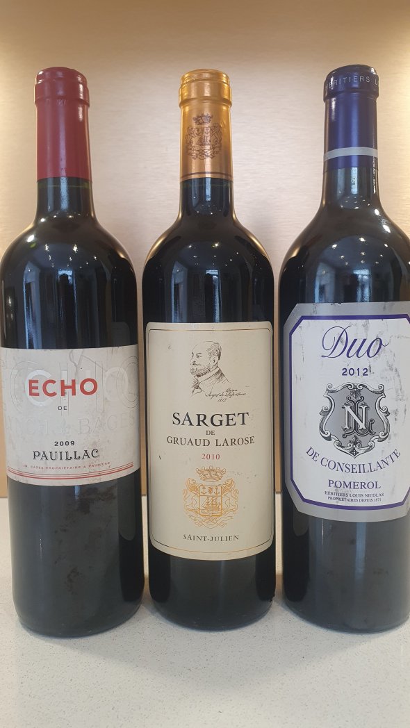 Trio of Second wines from stellar vintages