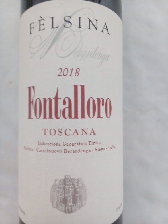 Felsina, Fontalloro, IGT Robert Parker 95 Suckling 94