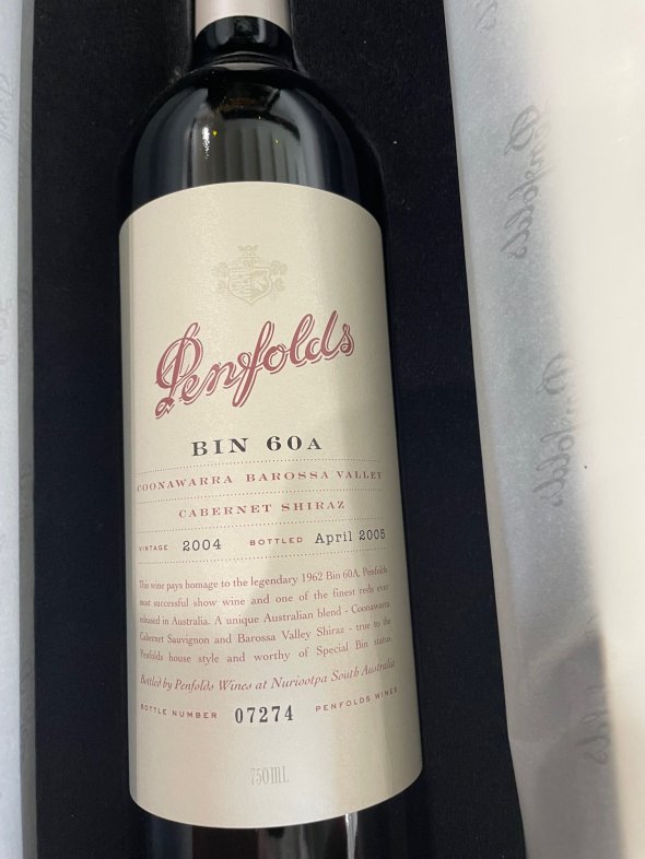 Penfolds, Bin 60A Cabernet Shiraz, South Australia