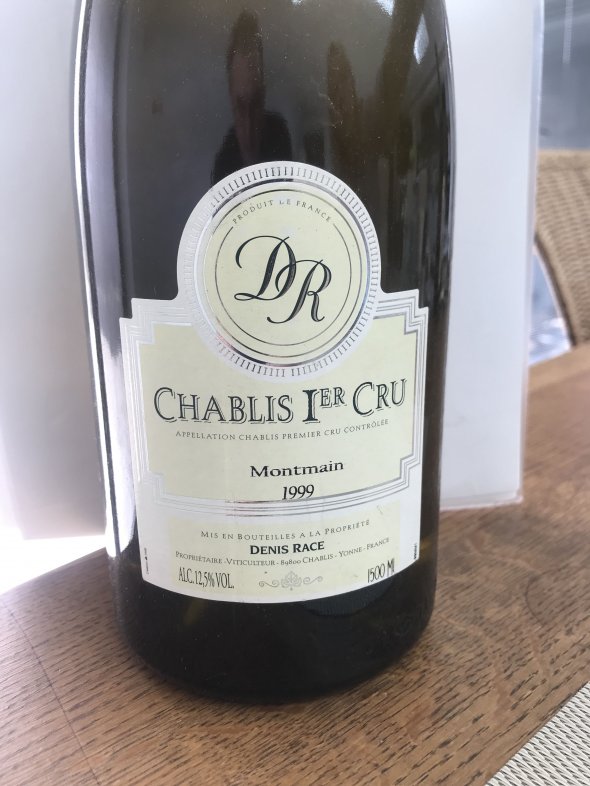 1999 Chablis 1er Cru,  Denis Race, Montmain, Magnum.