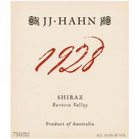 JJ Hahn, 1928 Shiraz, Barossa Valley