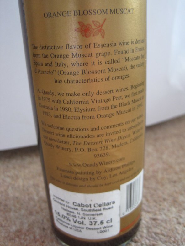 Andrew Quady, Essensia Orange Muscat