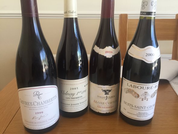 Mixed red Burgundy selection 