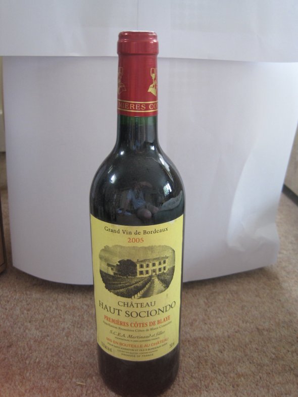 Chateau Haut Sociondo, Premieres Cotes de Blaye