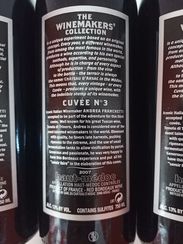 The Winemakers' Collection Cuv&eacute;e No 3 Andrea Franchetti 