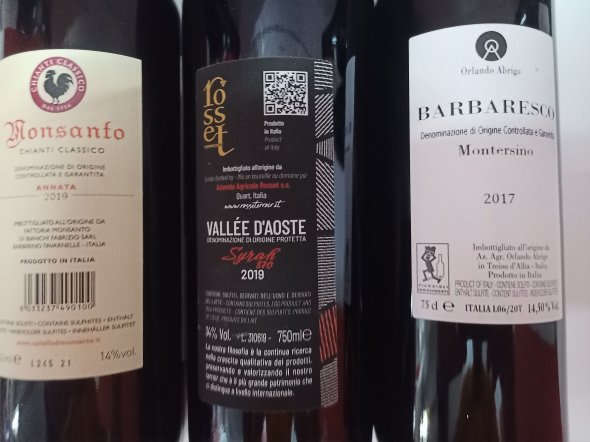 Different Italian Wines