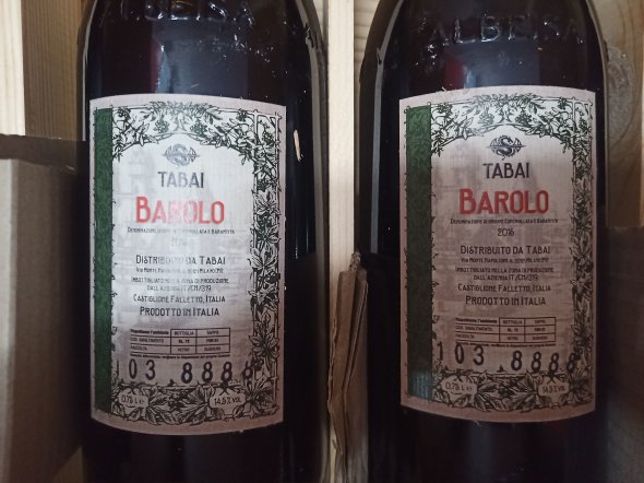 2016 Barolo Limited Edition TABAI JAMES SUCKLING 99 WINE SP 97