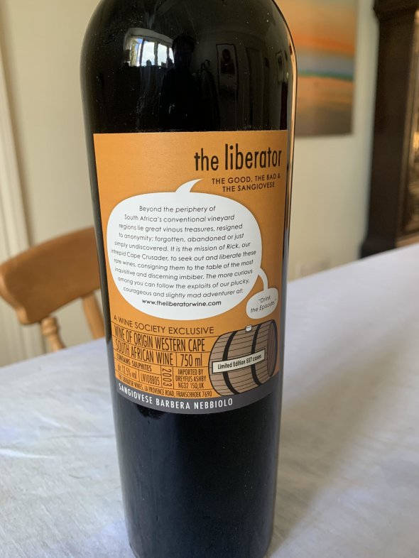 the liberator the good, the bad and the sangiovese