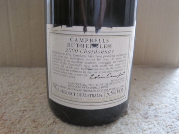 Campbells, Chardonnay, Rutherglen